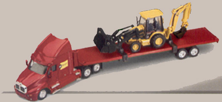 Norscot Caterpillar Hauler with Back Hoe Loader